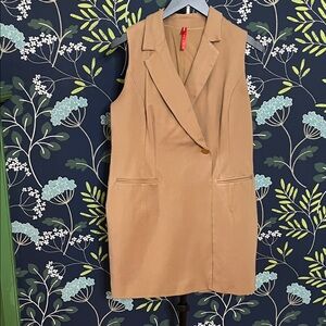 SPANX Camel Sleeveless Dress Size L